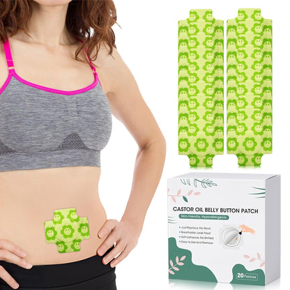 Organic Castor Oil Pack Wrap - Self-Adhesive & Reusable
