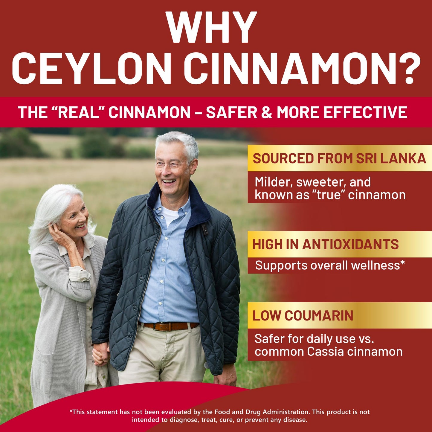 Kwala Nutrition Ceylon Cinnamon – Organic Cinnamon for Heart & Antioxidant Support | 60 Capsules