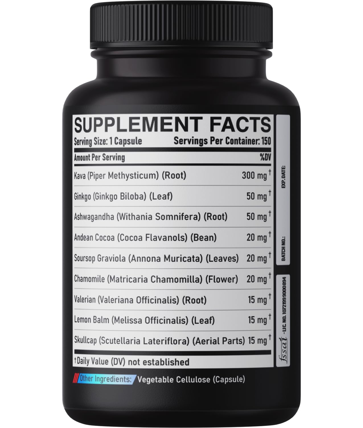 DEDICAD 9in1 Kava Kava Capsules – 5-Month Supply (150 VEGAN)