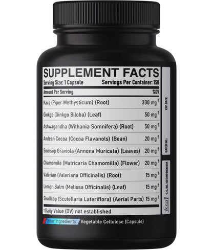 DEDICAD 9in1 Kava Kava Capsules – 5-Month Supply (150 VEGAN)