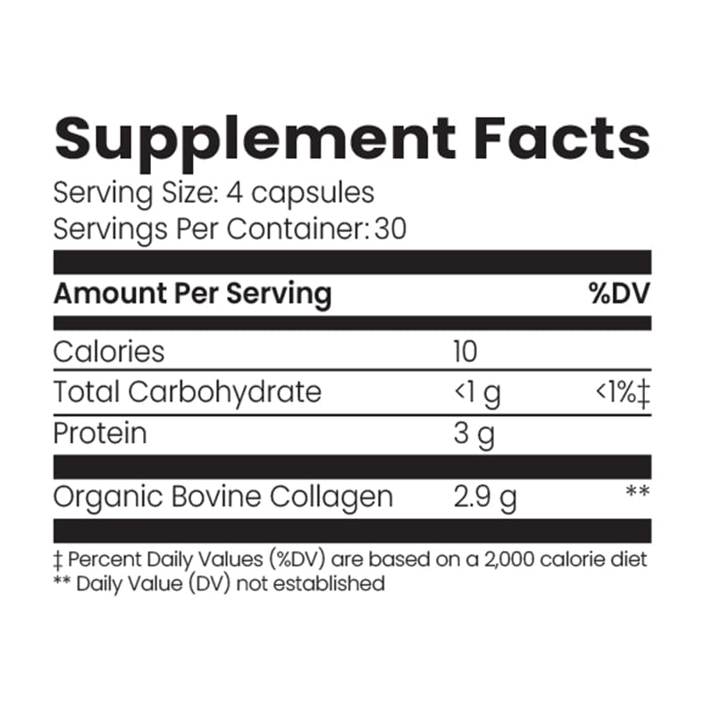 Organic Collagen Australia Pure Hydrolyzed Collagen Capsules – Bioavailable for Skin Elasticity, Hair Health, and Joint Support – Grass-Fed, Pasture-Raised, Paleo & Keto Friendly (120 Caps)