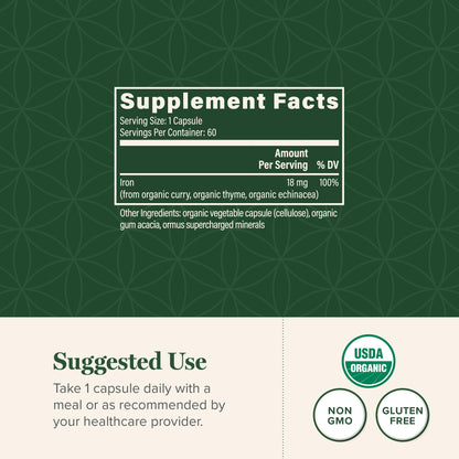 Global Healing Liquid Iron Supplement (2 oz) – Blood Builder with Curry Leaf