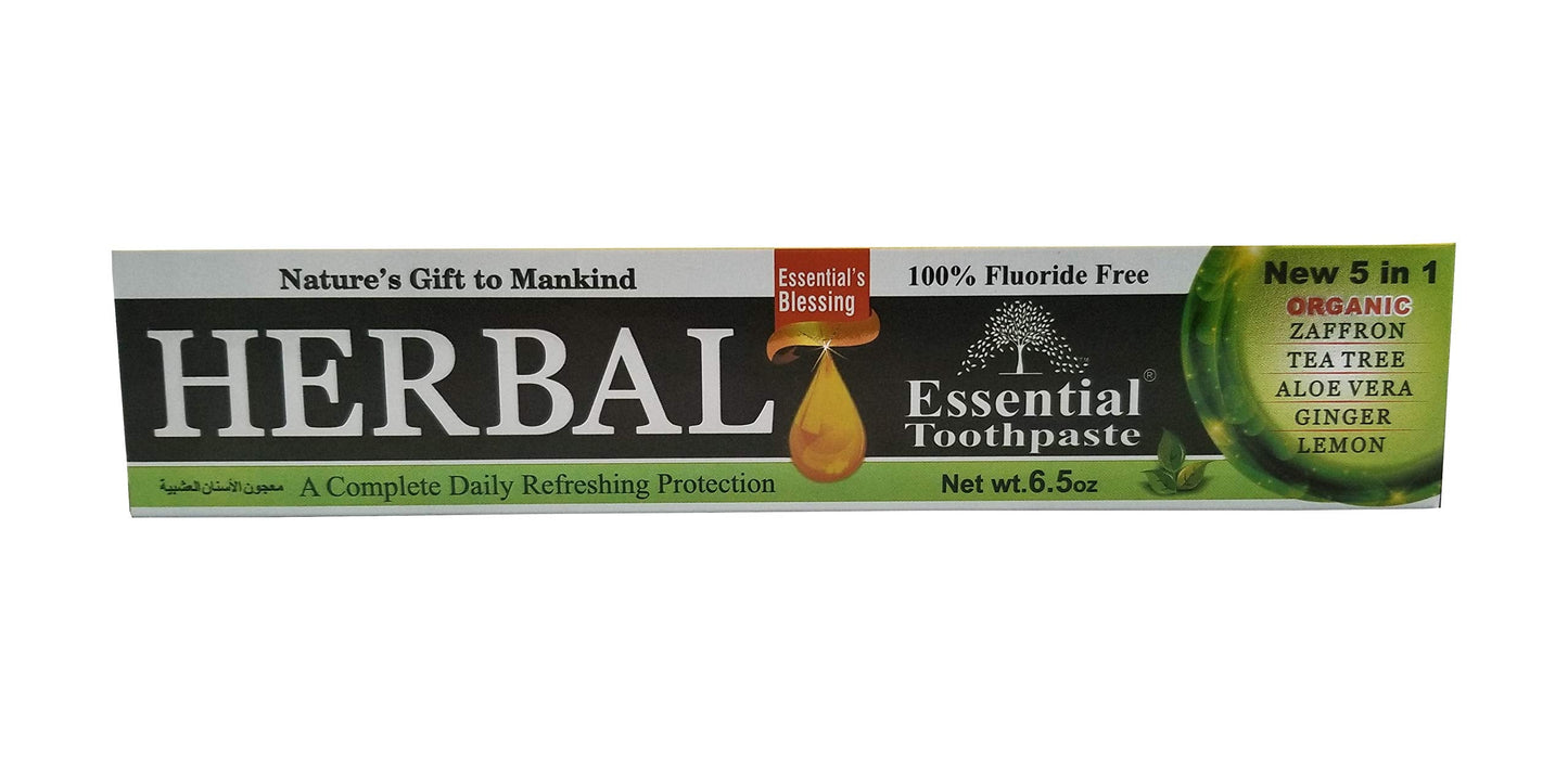 Organic Essential Palace Herbal Toothpaste – 5 in 1, Non Fluoride, Vegetable Base