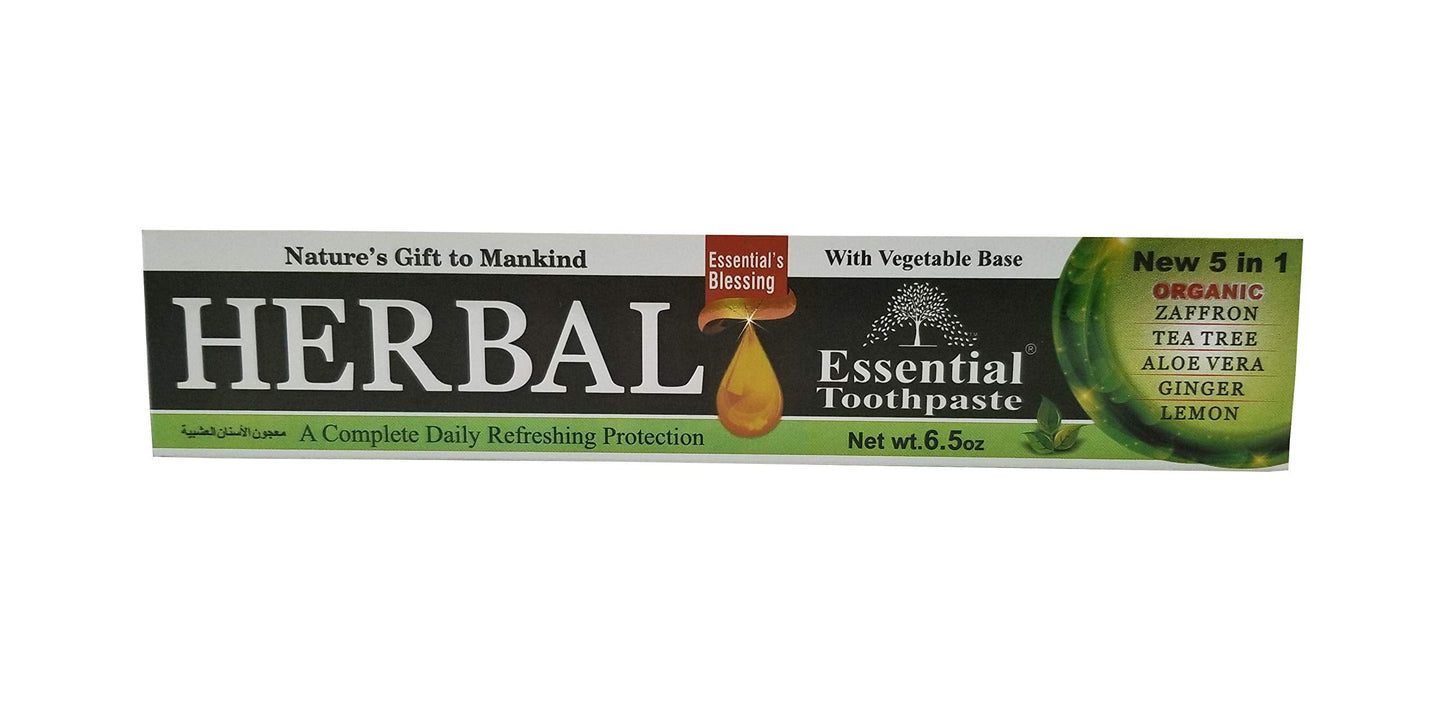 Organic Essential Palace Herbal Toothpaste – 5 in 1, Non Fluoride, Vegetable Base