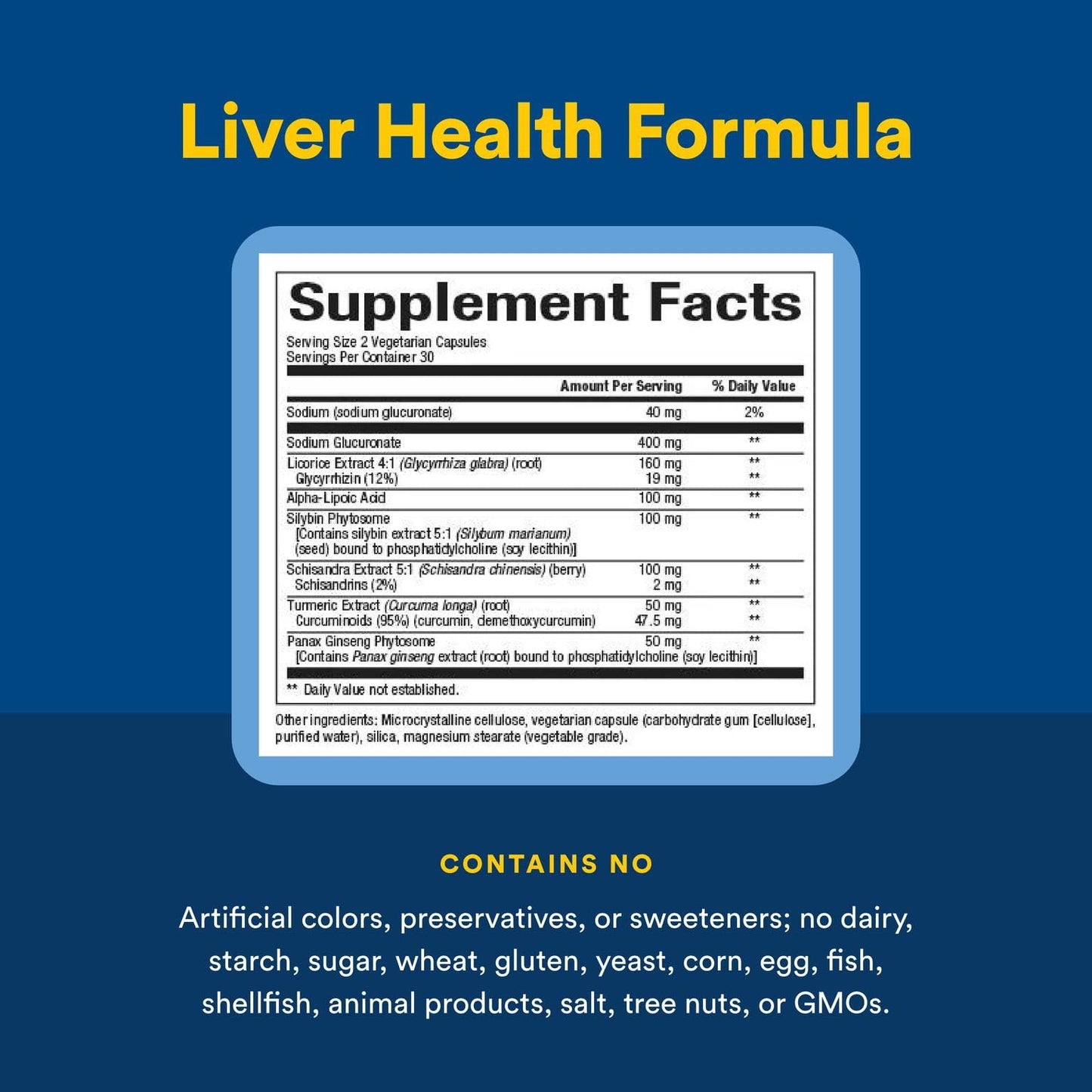 Natural Factors Liver Health Formula – Liver Support with Licorice, Turmeric & Schisandra (60 capsules)