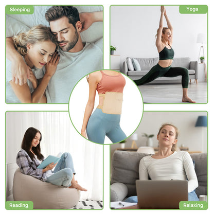 Castor Oil Pack Wrap - Premium Organic Reusable Kit for Liver Detox, Digestive Support & Anti-Leak