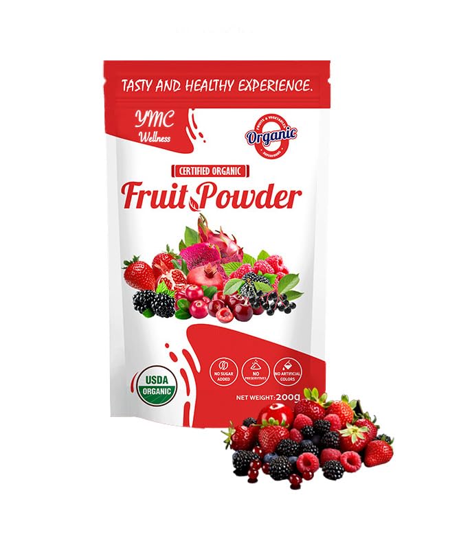 Organic Superfood Fruit Powder Smoothie & Juice Mix – Antioxidants, Digestive Health, Immune Support