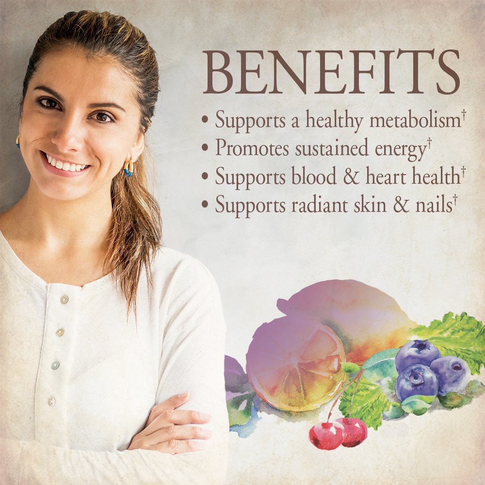 Garden of Life Organics Women’s Multivitamin – One Daily, Organic, Vegan (Iron 2.5mg) 60 Tablets