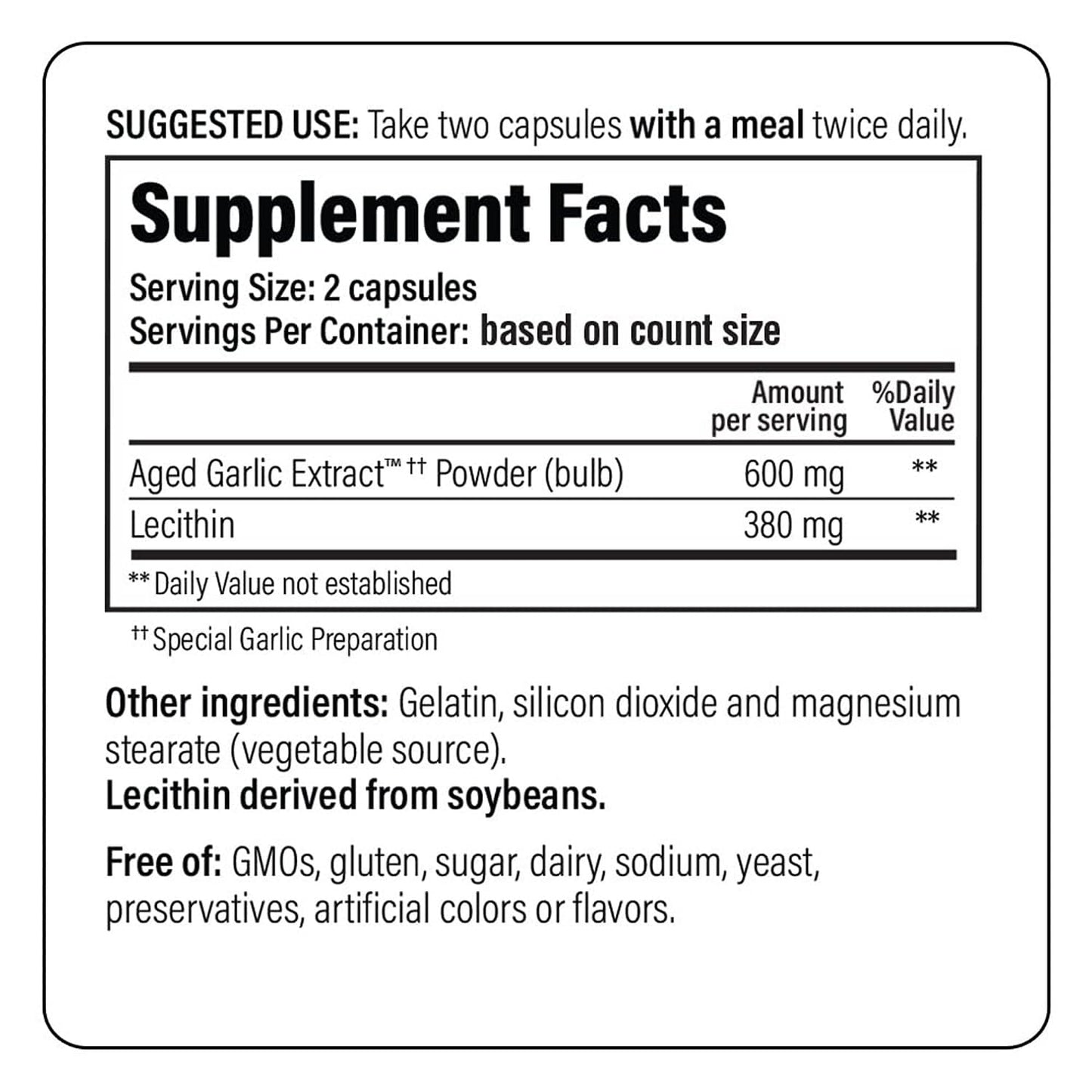 Kyolic Aged Garlic Extract Formula 104 – Cholesterol Health* (100 Capsules)