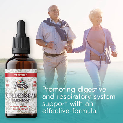 Goldenseal Tincture 2 oz – Organic Herbal Extract | Alcohol Free | Vegan Drops – Made in USA