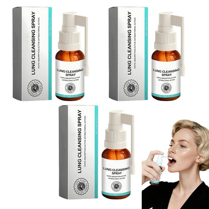 Organic Herbal Lung Cleansing Spray - Breath Easy & Mucus Relief (3pcs)