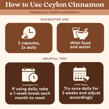 Organic India Ceylon Cinnamon Supplement | Cinnamon Capsules