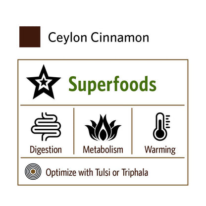 Organic India Ceylon Cinnamon Supplement | Cinnamon Capsules