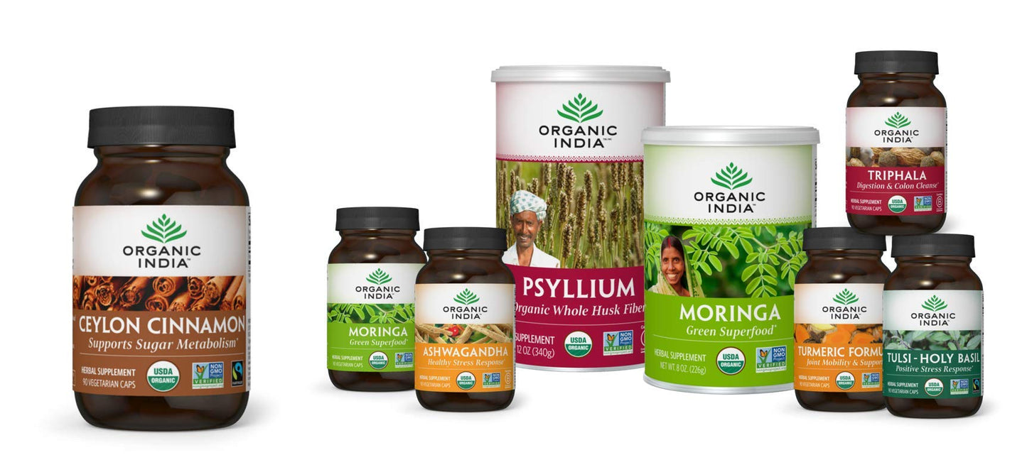 Organic India Ceylon Cinnamon Supplement | Cinnamon Capsules