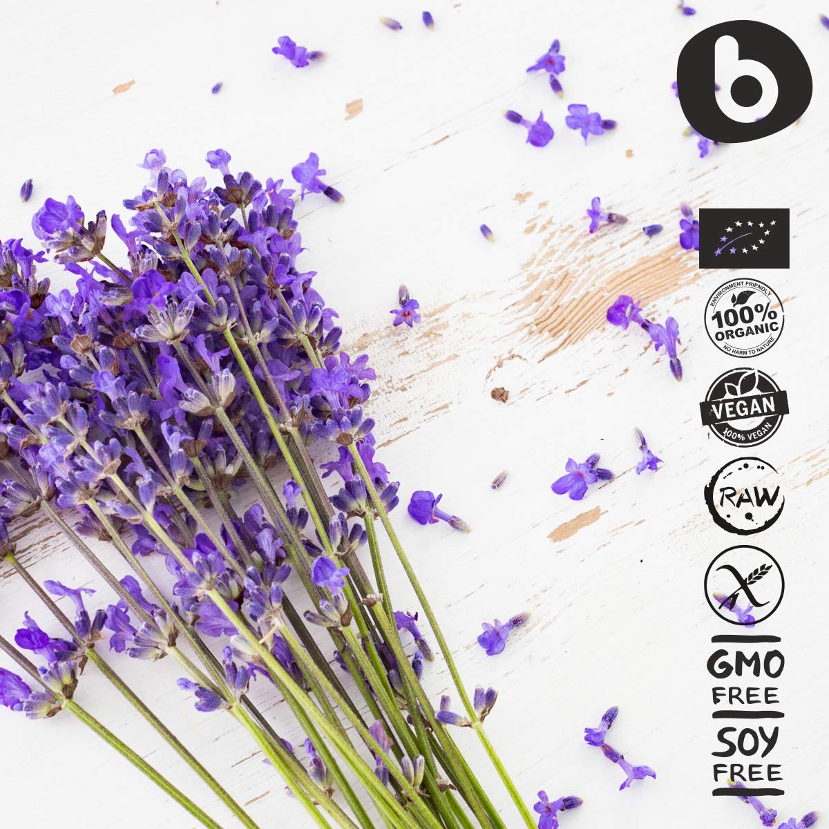 Organic Lavender Capsules - Relaxation & Calm | 90 Vegan Capsules | Non-GMO & Gluten-Free