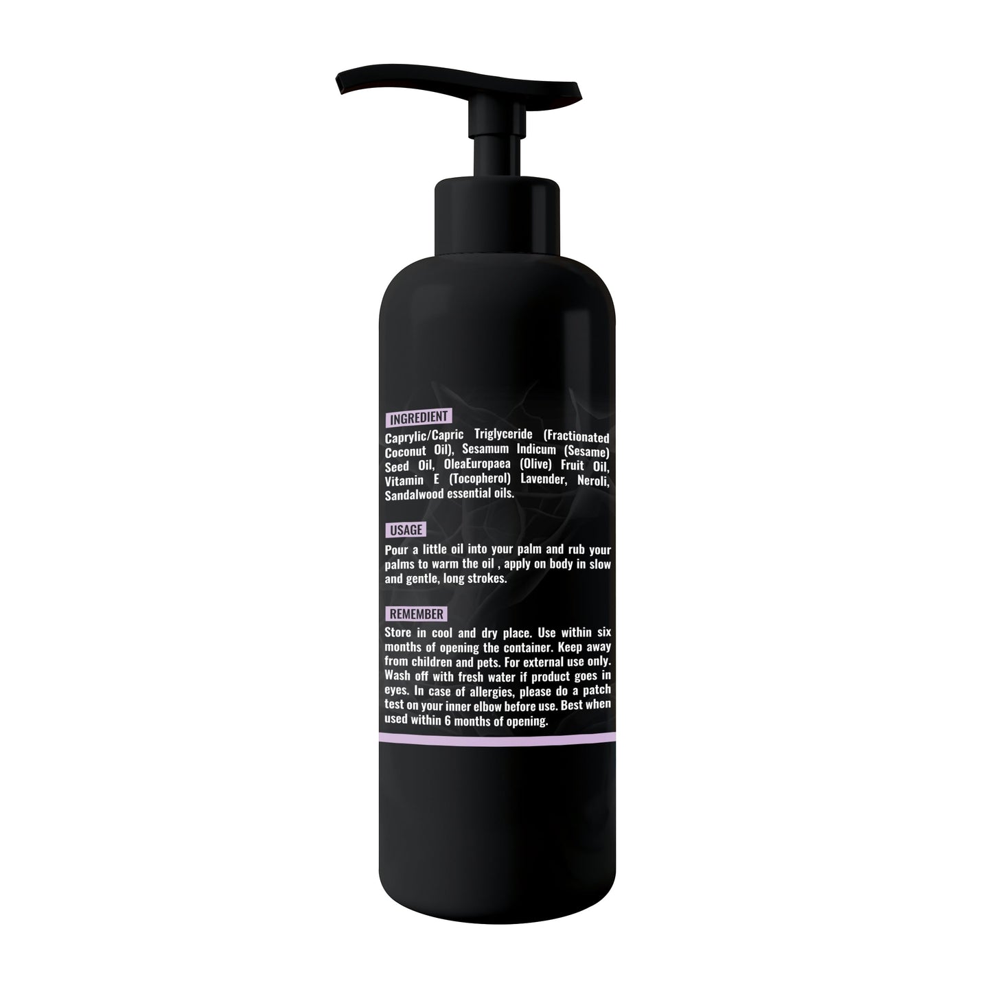 Organic Lavender & Orange Blossom Massage Oil – Calming, Non-Sticky | 8.45 oz