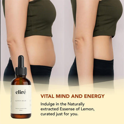Organic Lemon Balm Drops (10:1) – Alcohol-Free Extract | Digestive Support | 1 fl oz