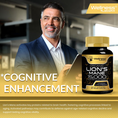 Lion's Mane Supplement Capsules - 120 Count | Cognitive & Immune Support