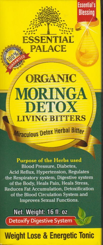 Organic Moringa Living Bitters - Natural Digestive Tonic