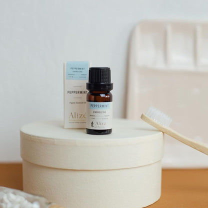 Organic Peppermint Essential Oil - 10ml | USDA Organic, 100% Pure & Natural | Diffuser & Aromatherapy