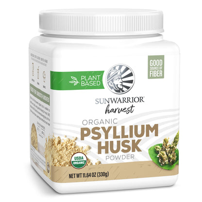 Organic Psyllium Husk Powder – Plant-Based Fiber for Digestion & Satiety | 11.6 oz