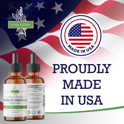 Organic Soursop Extract – Graviola Drops (Soursop Tincture) 2 fl oz