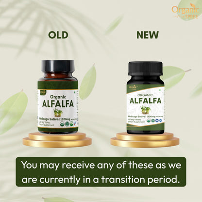 Organic Spree Alfalfa 120 Tablets | Medicago Sativa | USDA Organic | Pack of 3