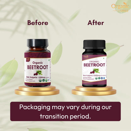 ORGANIC SPREE Beetroot 120 Tablets | Beta Vulgaris (Beetroot) | USDA Organic Certified | Organic and Natural 120tab - Pack of 2