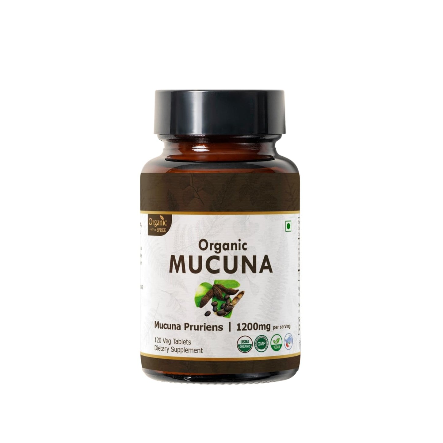 Organic Spree Mucuna 120 Tablets – USDA Organic Mucuna Pruriens