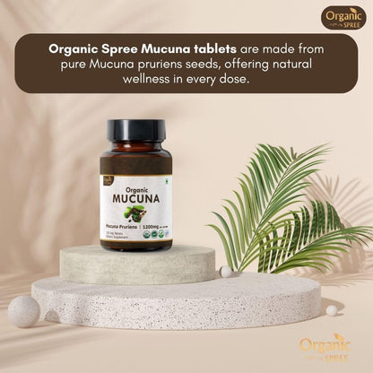 Organic Spree Mucuna 120 Tablets – USDA Organic Mucuna Pruriens