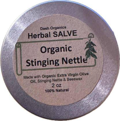 Organic Stinging Nettle Salve | 2oz | Unscented | Chemical and Presevative Free