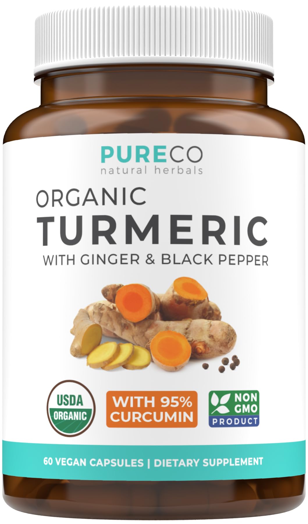 Organic Turmeric Ginger Black Pepper – High Potency Curcumin