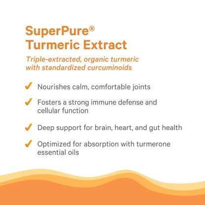 Pure Synergy SuperPure Turmeric Extract | Organic Curcumin 500 mg | 60 Capsules