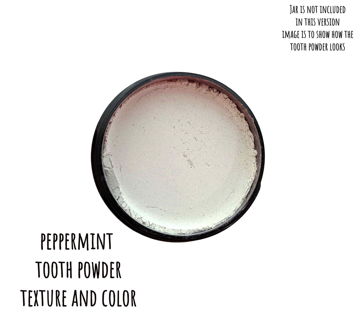 Zero Waste Tooth Powder – Organic Vegan Fluoride Free, Peppermint Flavor, 6 Month Supply