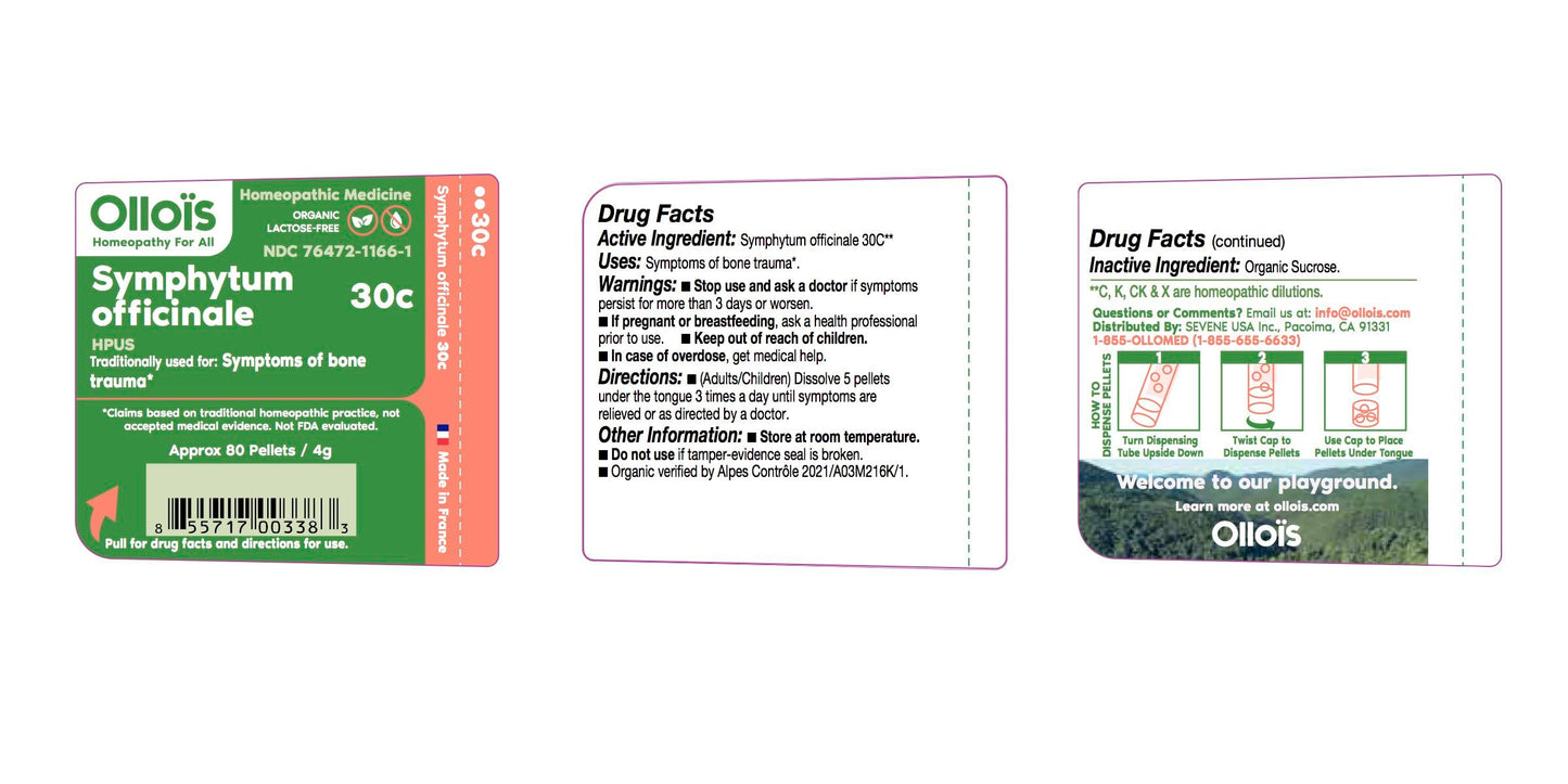OLLOIS Symphytum Officinale 30C – Organic, Lactose-Free Homeopathic Medicine, 80 Pellets