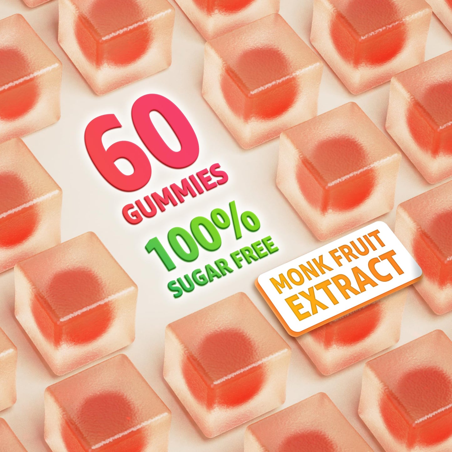 Organic Vitamin C Gummies 120mg for Adults – Sugar Free, Vegan, 60 Count