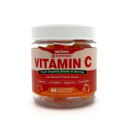 Organic Vitamin C Gummies 120mg for Adults – Sugar Free, Vegan, 60 Count