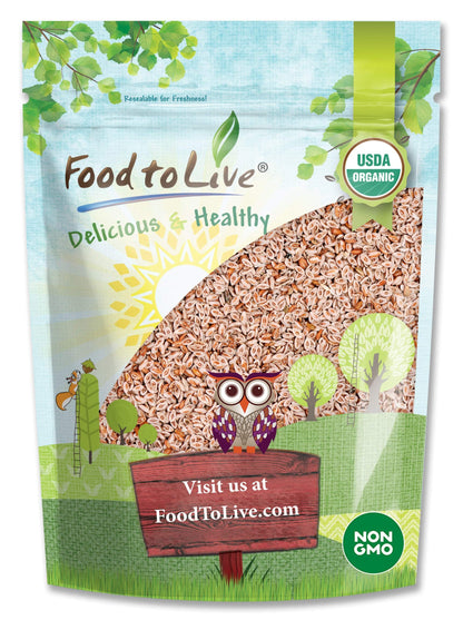 Organic Whole Psyllium Seeds - 8oz, Non-GMO, Vegan, Kosher, Keto