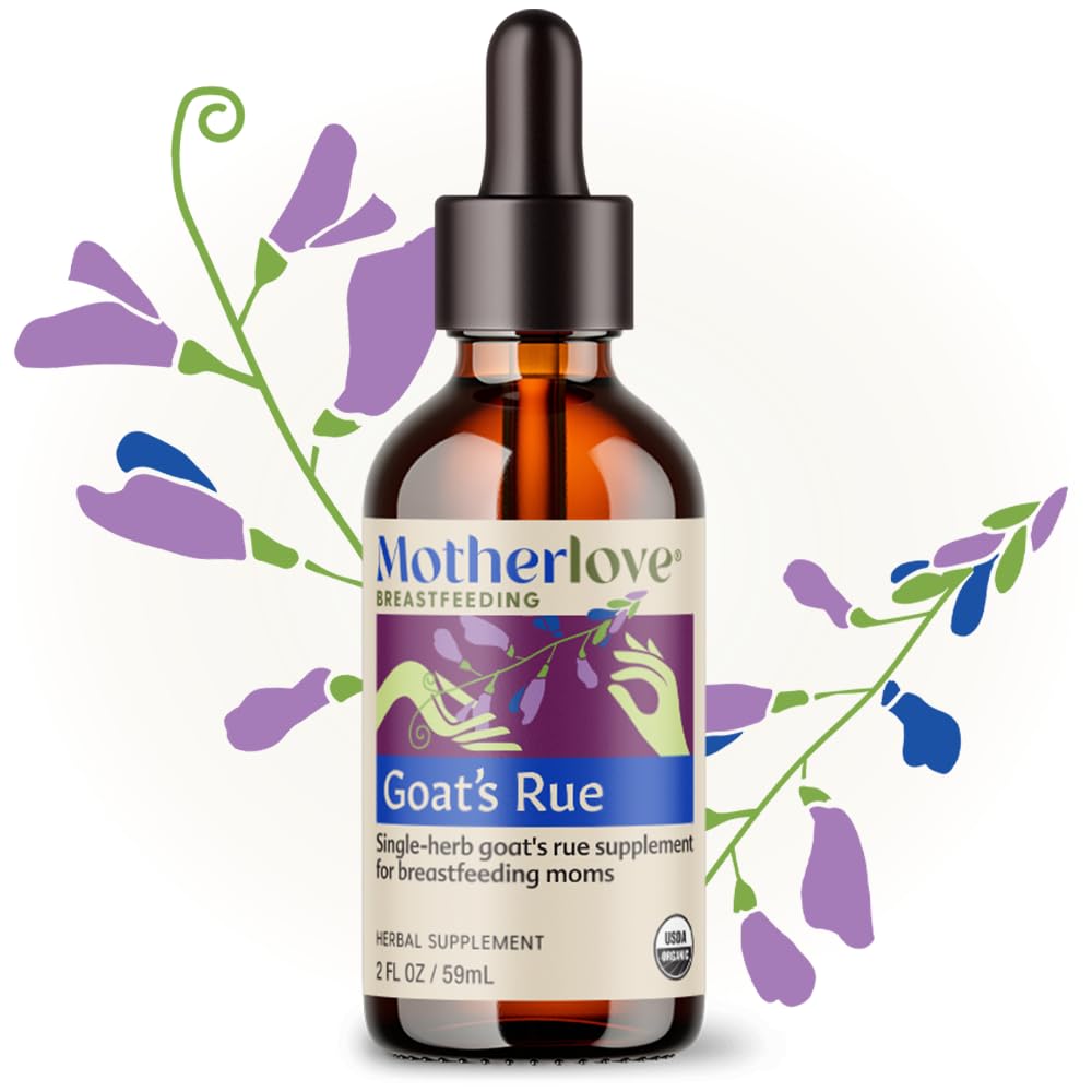 Motherlove Goat’s Rue 2 oz Tincture – Lactation Support, Organic, Vegan