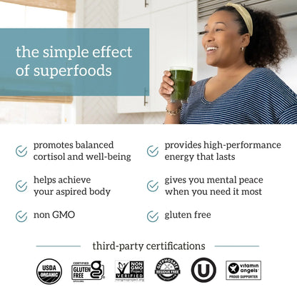 Organifi GO Packs: Green Juice - Organic Travel Greens Powder (30 Packs) BritishVita | Premium UK Vitamins & Wellness Supplements