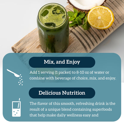 Organifi GO Packs: Green Juice – Organic Superfood (15 Travel Packs)