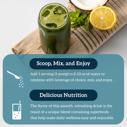 Organifi Green Juice Powder – Organic Superfoods for Energy, Cortisol Balance, Fitness Goals (30-Day Supply)