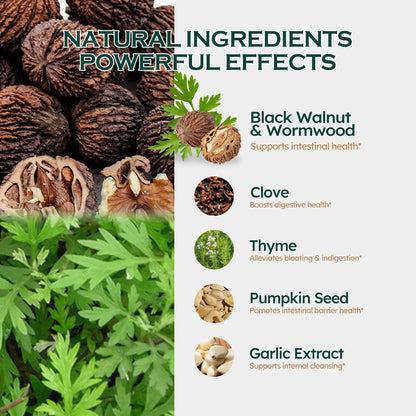 ORGANIHERBENCE Black Walnut & Wormwood Digestive Drops – 2oz | Digestive Support