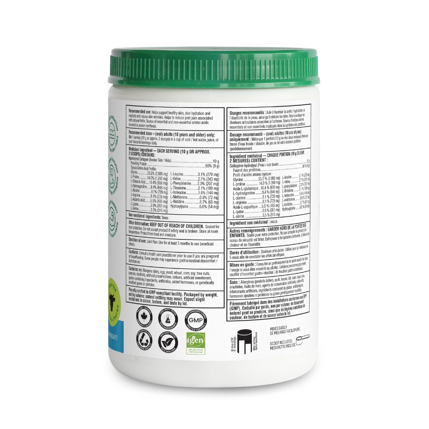 ORGANIKA Collagen Enhanced - 250 g | Grass-Fed, American Cattle