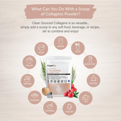 Organixx Collagen Peptides Powder with Vitamin C – Unflavored, 30 Servings