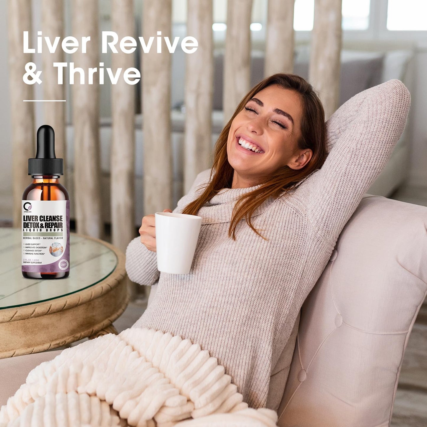 ORGEUOS 2 Pack Liver Cleanse Detox Drops – Milk Thistle & Artichoke Extract, 4 Fl Oz (Vegan)