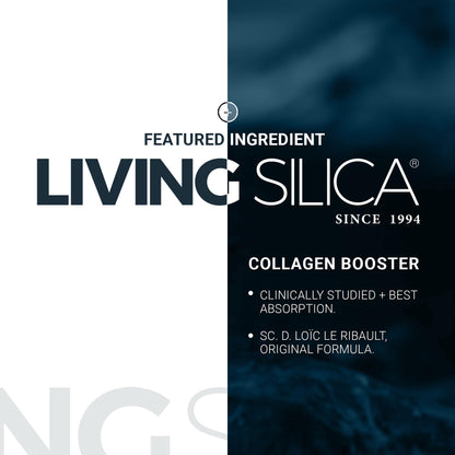 Orgono Living Silica Mineral-Based Collagen Booster Capsules | Supports Collagen, Skin & Joints | 60 Capsules