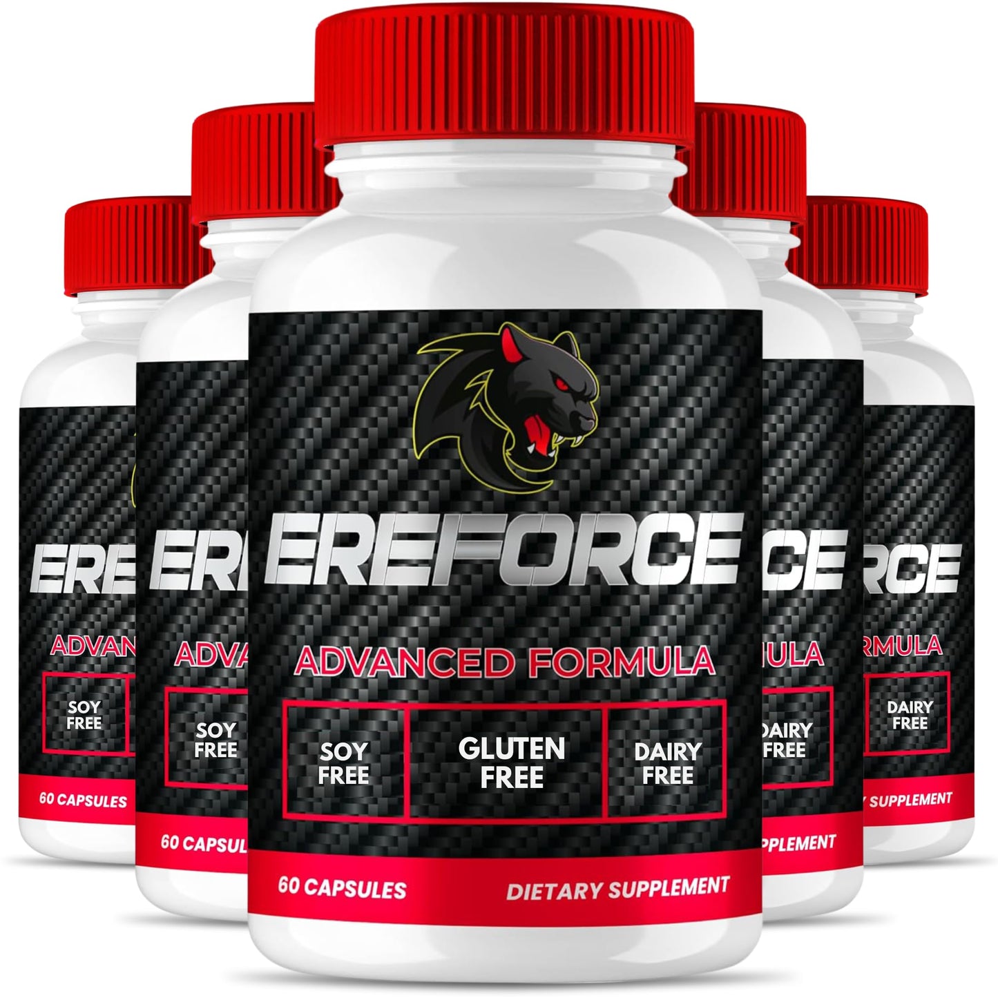 Original Ereforce - Advanced Daily Capsules | Premium Natural Formula | 60 Capsules per Bottle (Pack of 5)