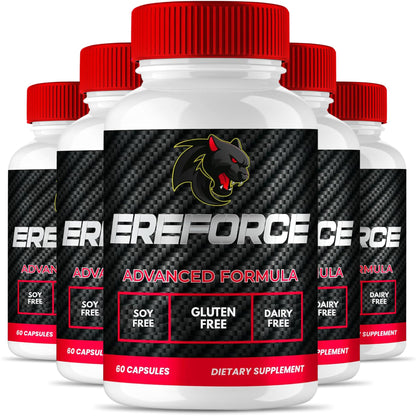 Original Ereforce - Advanced Daily Capsules | Premium Natural Formula | 60 Capsules per Bottle (Pack of 5)
