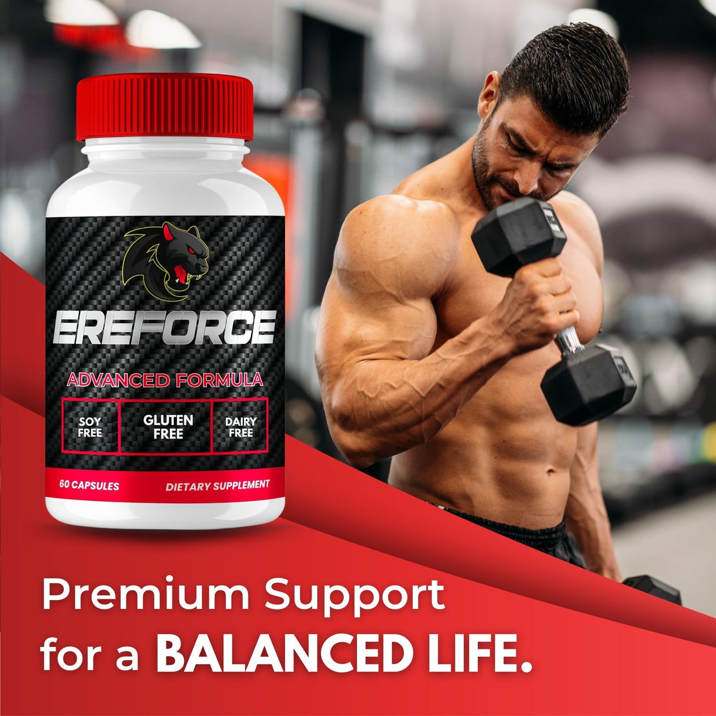 Original Ereforce - Advanced Daily Capsules | Premium Natural Formula | 60 Capsules per Bottle (Pack of 5)